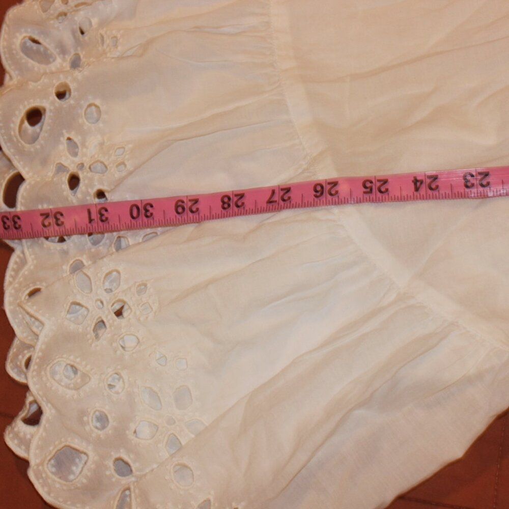 Joie White  Eyelet Embroidered Safia Babydoll Mini Dress Women's Size XS - Picture 14 of 14